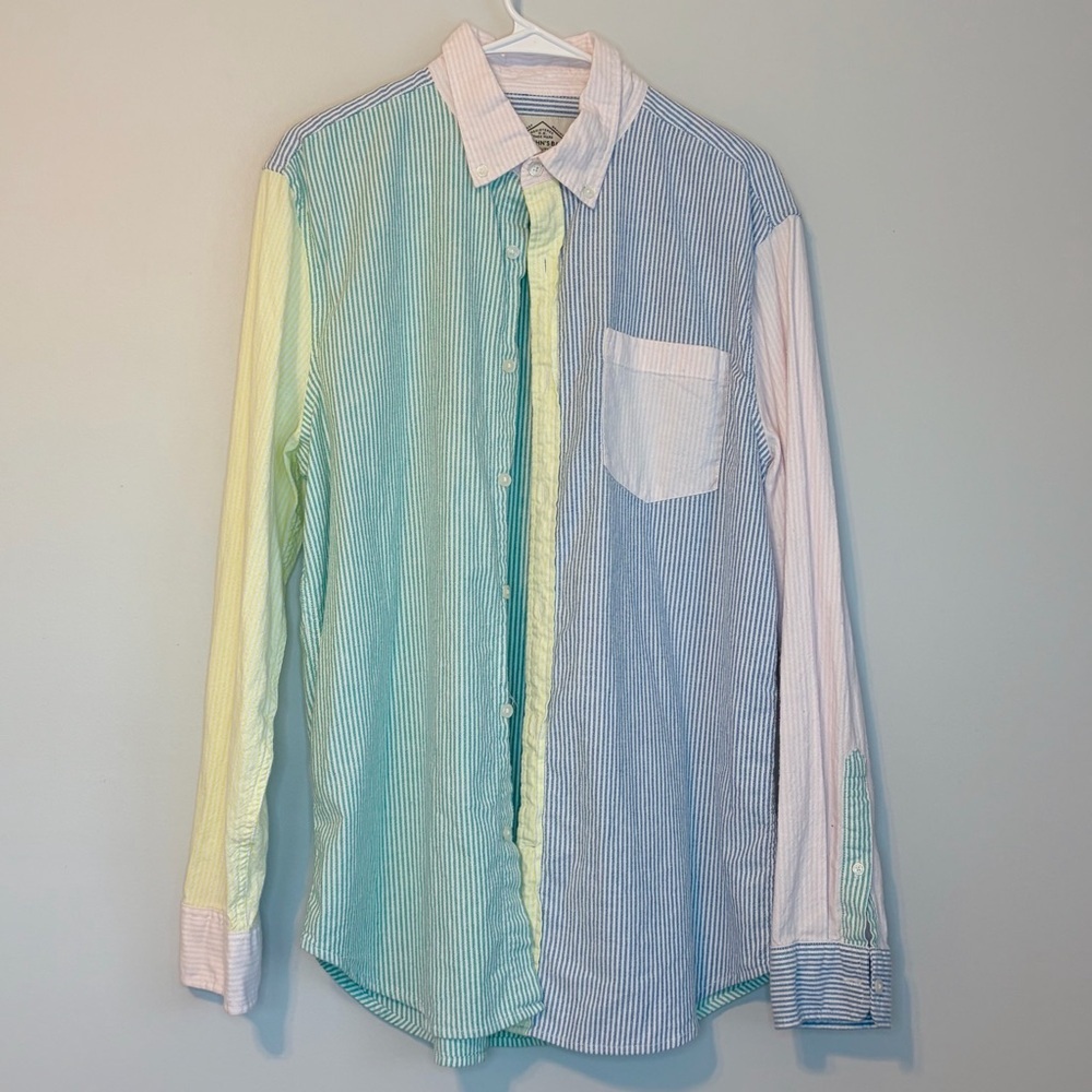 St. John's Bay Multicolor Striped Men's Shirt